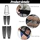 Wisebom Moskitonetz Kopf Moskito Anzug, 5pcs Mosquito Kopf-Kescher Arm- und Beinmanschetten, Atmungsaktiv Mückenschutz Kleidung Kopfschutz-Netz für Outdoor Klettern Angeln (Grau)