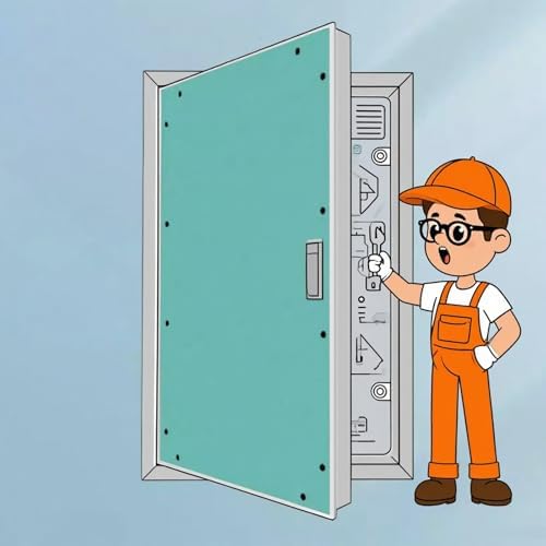 Customizable Large Wall Access Panel Door, Concealed Plasterboard Cover for Easy Equipment Maintenance in Residential and Workshop Spaces (30x36in / 76x91cm)