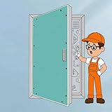 Large Concealed Wall Access Panel with Door, Customizable Plasterboard Cover for Easy Equipment Maintenance in Residential & Industrial Spaces (30x36in / 76x91cm)