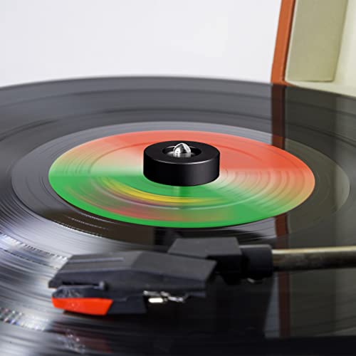 Image of Frienda 45 Record Adapter for Turntable 7 Inch Vinyl Aluminum Dome,Black