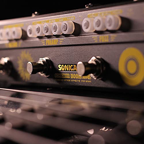 Sonicake QCE-40 Bass Effects Pedals Multieffect Preamp Compressor Boost Fuzz Octave Multi Effects Pedal Boom Ave thumb #6