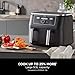 Ninja Foodi MAX Dual Zone Digital Air Fryer, 2 Drawers, 9.5L, 6-in-1, Uses No Oil, Max Crisp, Roast, Bake, Reheat, Dehydrate, Cook 8 Portions, Non-Stick Dishwasher Safe Baskets, Black AF400UK Ninja Foodi MAX Dual Zone Digital Air Fryer, 2 Drawers, 9.5L, 6-in-1, Uses No Oil, Max Crisp, Roast, Bake, Reheat, Dehydrate, Cook 8 Portions, Non-Stick Dishwasher Safe Baskets, Black AF400UK