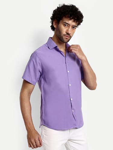 Image of GRECIILOOKS Men's Shirt - Summer Button Down Shirts || Half Sleeve Shirt for Man||Stylish Mens Casual Shirts||Formal and Comfort Rich Printed Shirt`s for Mens