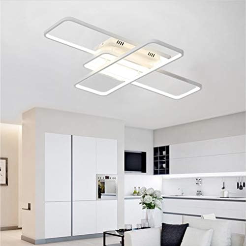 LED Bedroom Ceiling Lights Modern Living Room Decor Flush Mount Ceiling Lamp Creative Square Design Chandelier Dimmable Fixture Remote Control Kitchen Island Dining Table Office Ceiling Lighting 65W