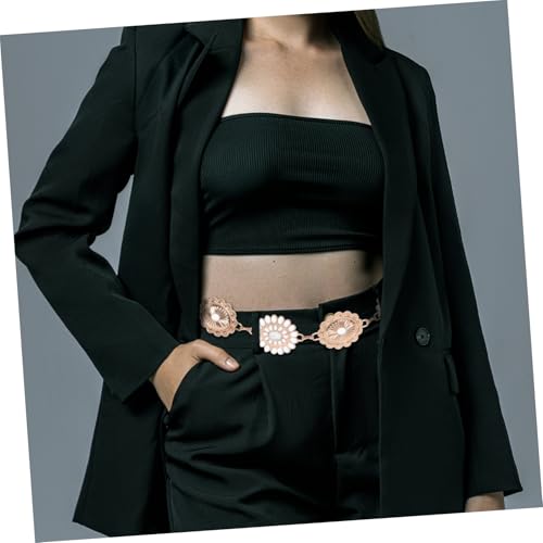 Stylish Heavy-Duty Zinc Alloy Waist Chain Belt for Women Adjustable Length Fashion Accessory for Dresses and Casual Outfits4