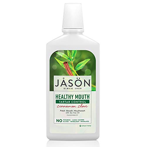 JASON Healthy Mouth Cinnamon Clove Tartar Control Mouthwash, 16 Ounce Bottle