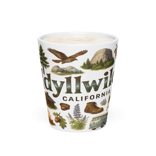 Idyllwild CA Souvenir 12oz Ceramic Mug with Wildlife Design