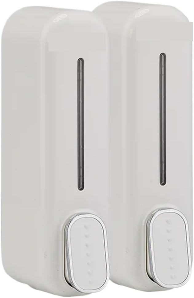 Wall Mounted Soap Dispenser Single/Double/Triple 1050ml Soap Dispenser Wall Shower Bath Shampoo Bathroom Liquid Container(Silver3)