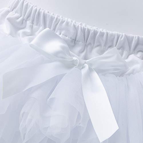 Image of Anbaby Baby Girls Soft Tutu Skirt Toddler Ruffled Pants Diaper Cover