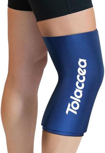 Tolaccea Hot & Cold Therapy Flexible Ice Packs Cold Thereapy Compression Sleeve Reusable Gel Pack for Injury Cold Wrap for Knee Calf Ankle Elbow