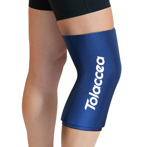 Tolaccea Hot & Cold Therapy Flexible Ice Packs Cold Thereapy Compression Sleeve Reusable Gel Pack for Injury Cold Wrap for Knee Calf Ankle Elbow