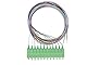 Elfcam® - LWL Pigtail Set Singlemode OS2 mit Steckertyp SC/APC, Farbig Sortierte Pigtail-Sets, 12 Farben