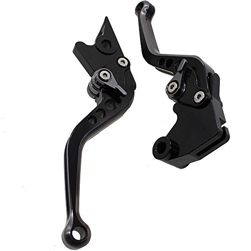 FXCNC Racing Short Billet Adjustable Motorcycle Double Colors Brake Clutch Lever Compatible With Triumph Speedmaster America Lt Scrambler 06 16 Tiger 1050 Sport 07 16 675 Street Triple 08 16