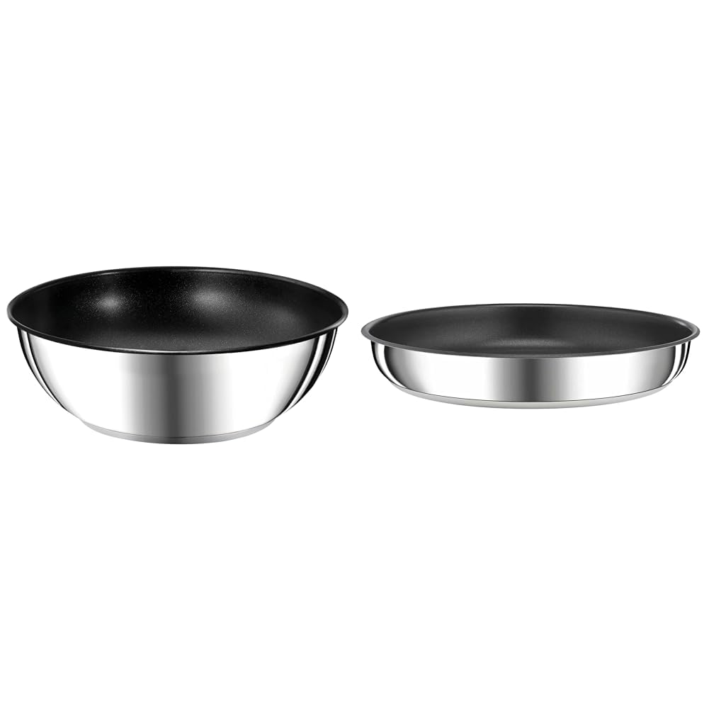 Tefal L97490 Ingenio Preference On 3-Piece Pan Set | Stackable | Non-Stick Coating | Suitable For Induction Cookers | Thermal Signal Temperature