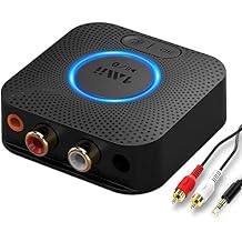 [2023] 1Mii Bluetooth 5.0 Music Receiver, HiFi Wireless Audio Adapter, Bluetooth Receiver with 3D Surround aptX Low Latency for Home Stereo System 12hrs Playtime