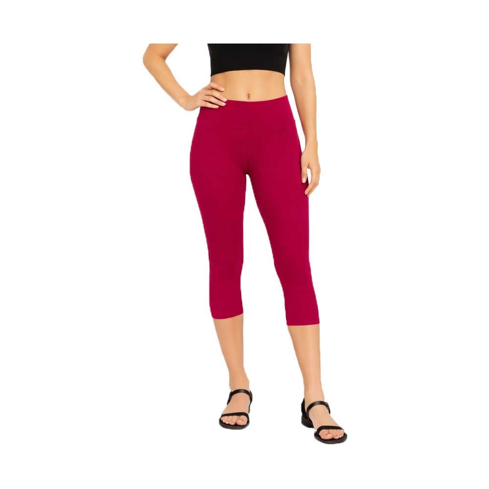 Womens Plain Capri Pink Single Pack-image-1