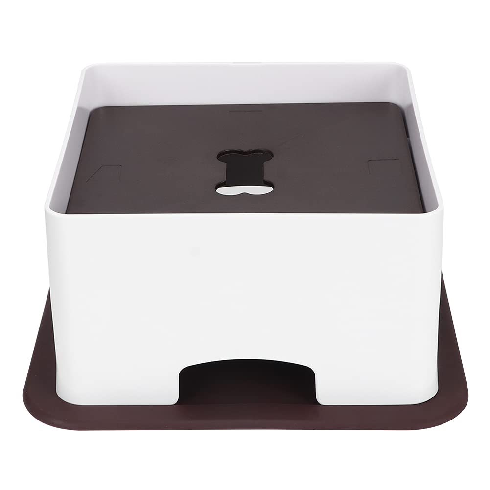 Mesa de alimentación para Mascotas, plástico Ajustable, Elevado, Soporte para Cuenco de Agua y Comida, Almohadilla Antideslizante, dispensador de alimentador, Accesorio, Hora de (Grande)