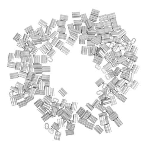 MAGICLULU 200piezas Manguitos Para Crimpear Cables De Aluminio Clips De Manguito De Engarce Aplicaciones De Cables y Alambres