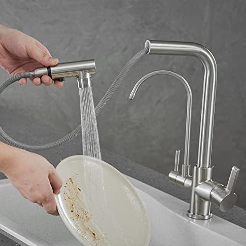 Robinet évier de cuisine extractible col de cygne pour simplifier vos recettes