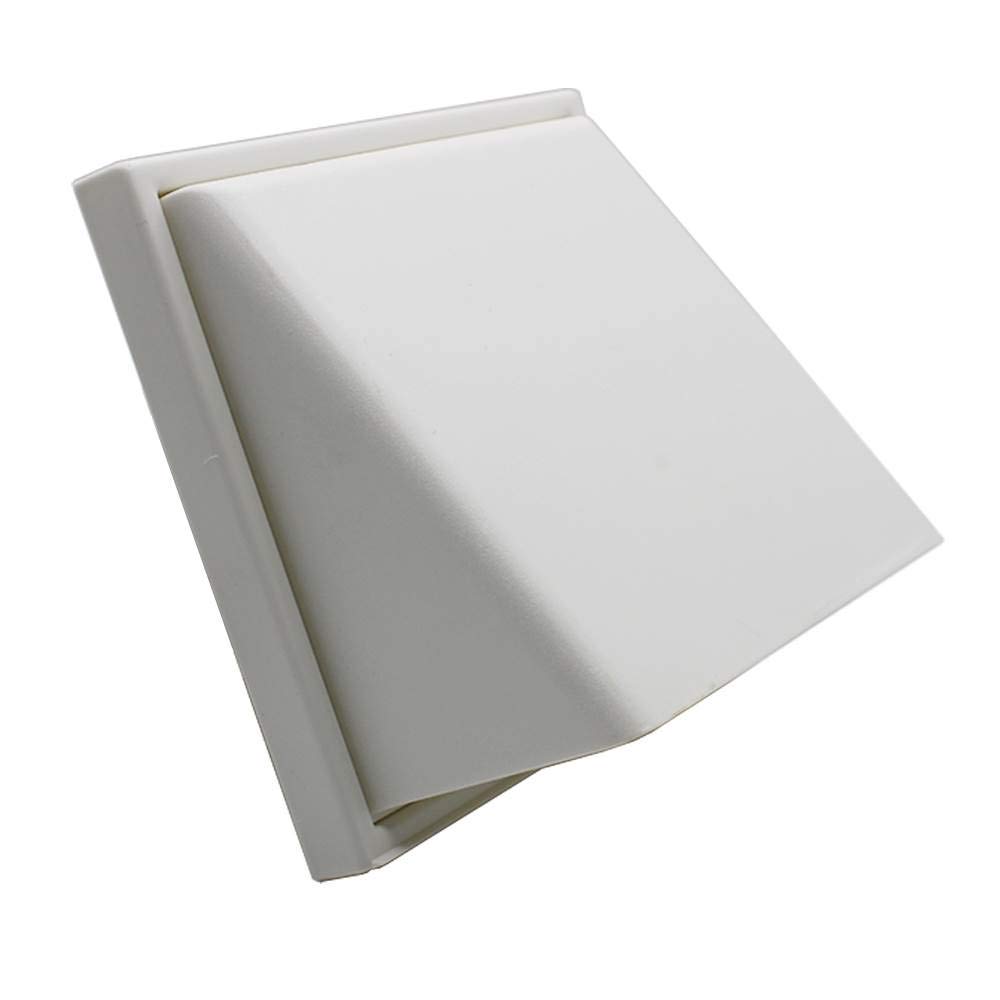 Manrose White 1242 150Mm Round Weather Proof Cowled Wall Outlet
