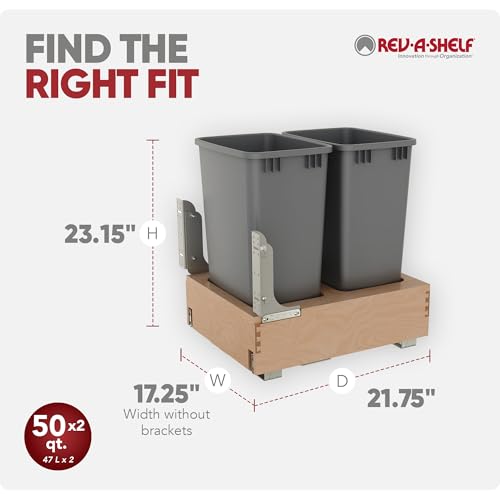 Sistema doble de basureros extraíbles para mueble de cocina miniatura 3