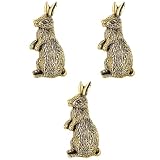 DEARMAMY 3 Piezas Broche De Conejo Alfiler Women Conejillo De Indias Cosas De Conejito Juguetes De Hámster Conejito De Peluche Figuritas Figurilla Conejos Conejitos Cerdo Heno Aleación