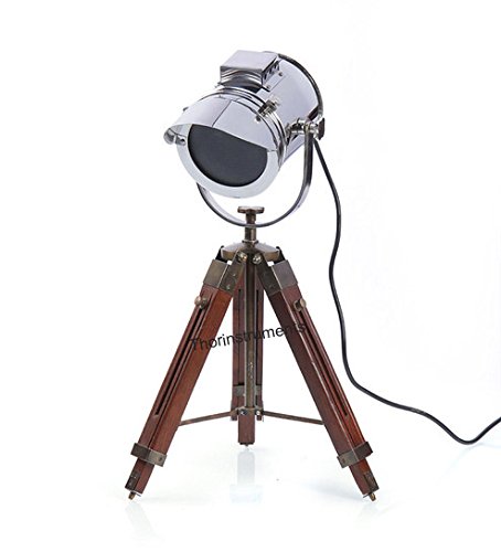 Amazon.co.jp: Vintage Designerのスポットライトテーブル三脚ランプ