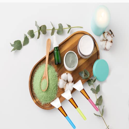 3 Pcs Face Mask Brush, Silicone Face Mask Brushes, Hairless Face Mask Applicator Brushes, for Face Mask Eye Mask Serum Skin Care DIY - Image 6