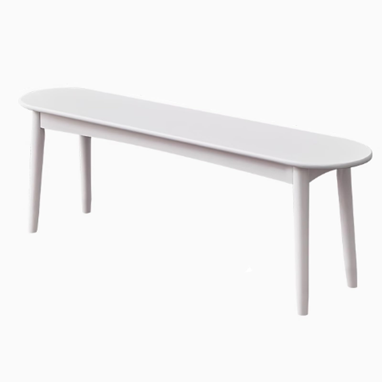 Rustykalna ławka wiejska z litego drewna - wąska długa ławka sosnowa z zaokrąglonymi krawędziami styl vintage makaron design do salonu i łóżka idealne rozwiązanie do siedzenia wewnątrz