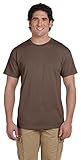 Hanes 5.2 oz., 50/50 ComfortBlend EcoSmart T-Shirt, 3XL, HEATHER BROWN