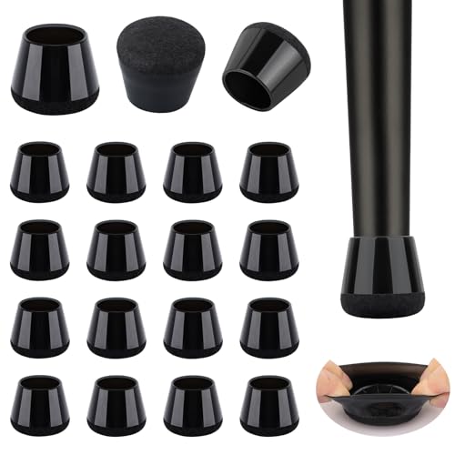 Image of 16 Pcs New Chair Leg Protectors for Hardwood Floors, Silicone Chair Leg Floor Protectors, Floor Protectors for Chairs, Chair Leg Caps Protect Wooden Floors from Scratching, Won't Tear