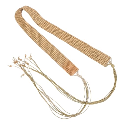Handmade Boho Waist Belt with Wooden Beads Vintage Belt for Women for Dresses Jeans Skirts Fit for Individual Style Expression