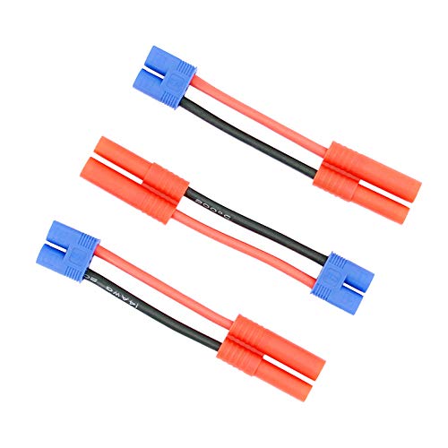 Adaptador cable conector EC3 macho a HXT 4mm hembra x3 miniatura 3