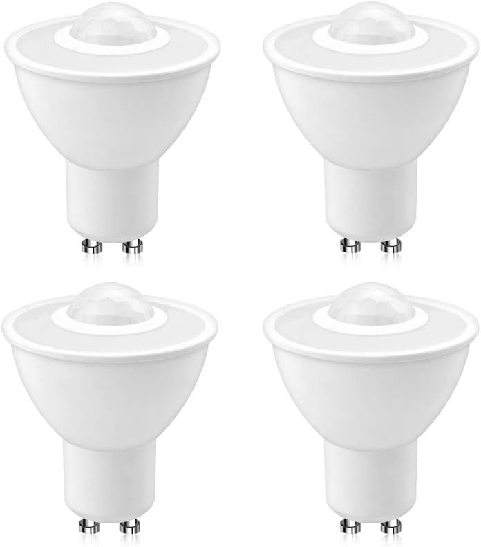 Luxvista 5W GU10 Led Bulbs with Motion Sensor, Warm Light 3000K Equivalent to 50W Incandescent