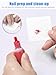 TEOYALL Lint Free Nail Wipes, 1200 PCS Non-Woven Fabric Nail Cleaning Pads White Lash Extensions Glue Cleaning Wipes Nail Salon Supplies