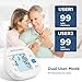 Blood Pressure Monitors, Automatic Upper Arm Blood Pressure Machines for Home Use with Large Cuff Adjustable BP Machine for Adult Elderly BSX583 (White)