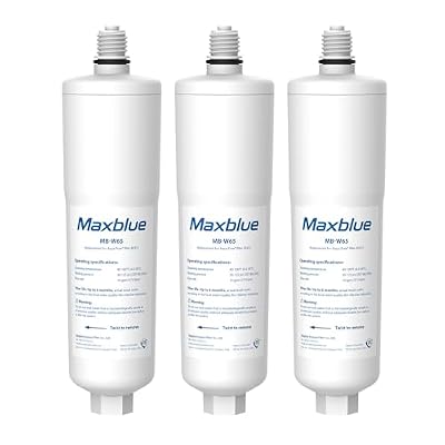 Maxblue Scale Inhibitor Water Filter Replacement for Aqua-Pure® System AP431, Aqua-Pure® AP430SS Whole House Scale Inhibition Inline Water System, Pack of 3