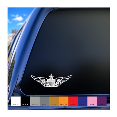 MILVEC Army Aviation Aviator Senior Badge Vinyl Decal (6 inches Wide)