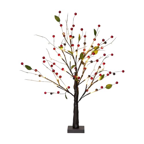 Arbre avec lumière LED à branches modulables pour décoration de Noël et Pâques