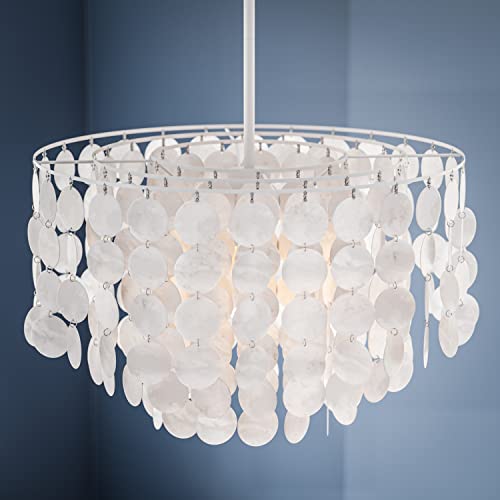 Kenroy Home 93409Wh Shelley 1 Light Pendants, 20 Inch Width, White #TOP2