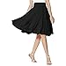 Produktbild YEBIRAL Damen A-Linie Elegant Faltenrock Retro Vintage Rockabilly Rock Hohe Taille Midi-Rock Swing Rock Knielang Festliche Röcke