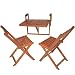 Produktbild Balkon Hängetisch-Set BERKELEY Hängetisch Sitzgruppe Tischgruppe Balkonset Tisch Stuhl NEU