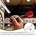 YELARXI Dart Shafts for Steel Tip, Medium 2BA Thread Aluminum Dart Shaft Set with Rubber Ring Replacement Accessories for (Darts Training/Sharpener), 45mm & 19 Set & Black/Silver/Purple