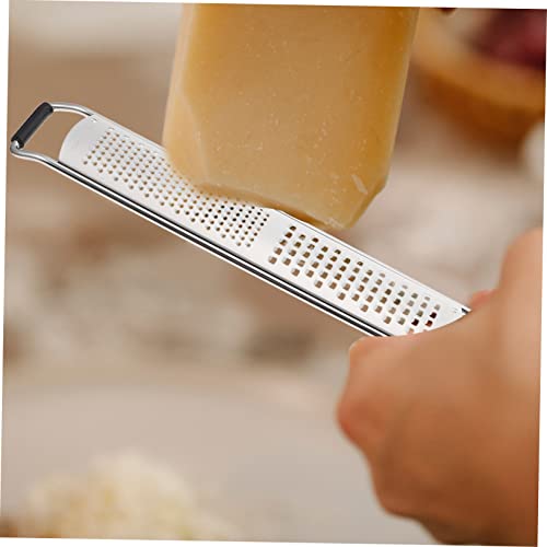 Rallador de Mano Giratorio de Acero Inoxidable Plateado miniatura 6