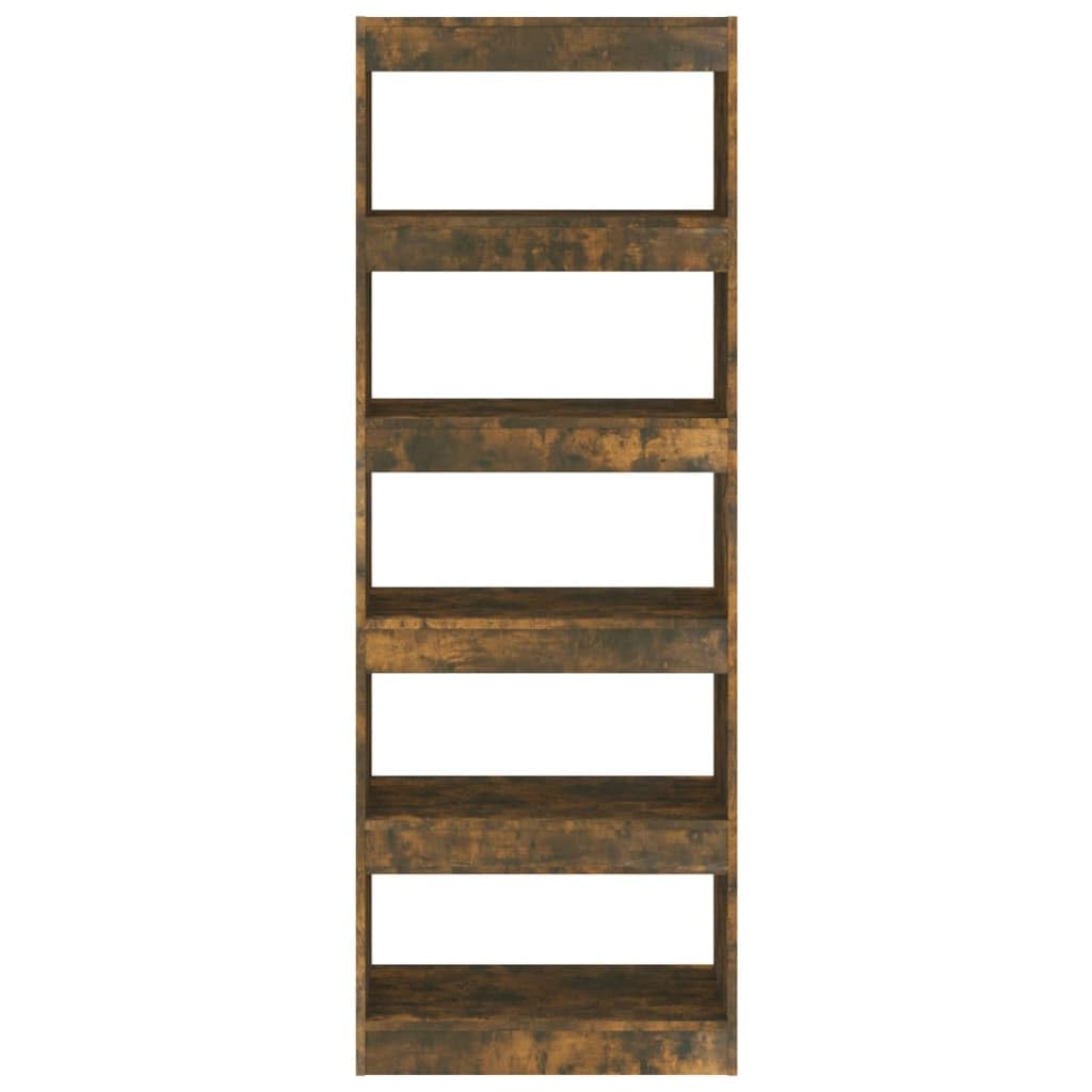 Generisch Bücherregal/Raumteiler Räuchereiche 60x30x135 cm Holzwerkstoff,Möbel,Regalsysteme,Bücherregale Bücherschränke-813608