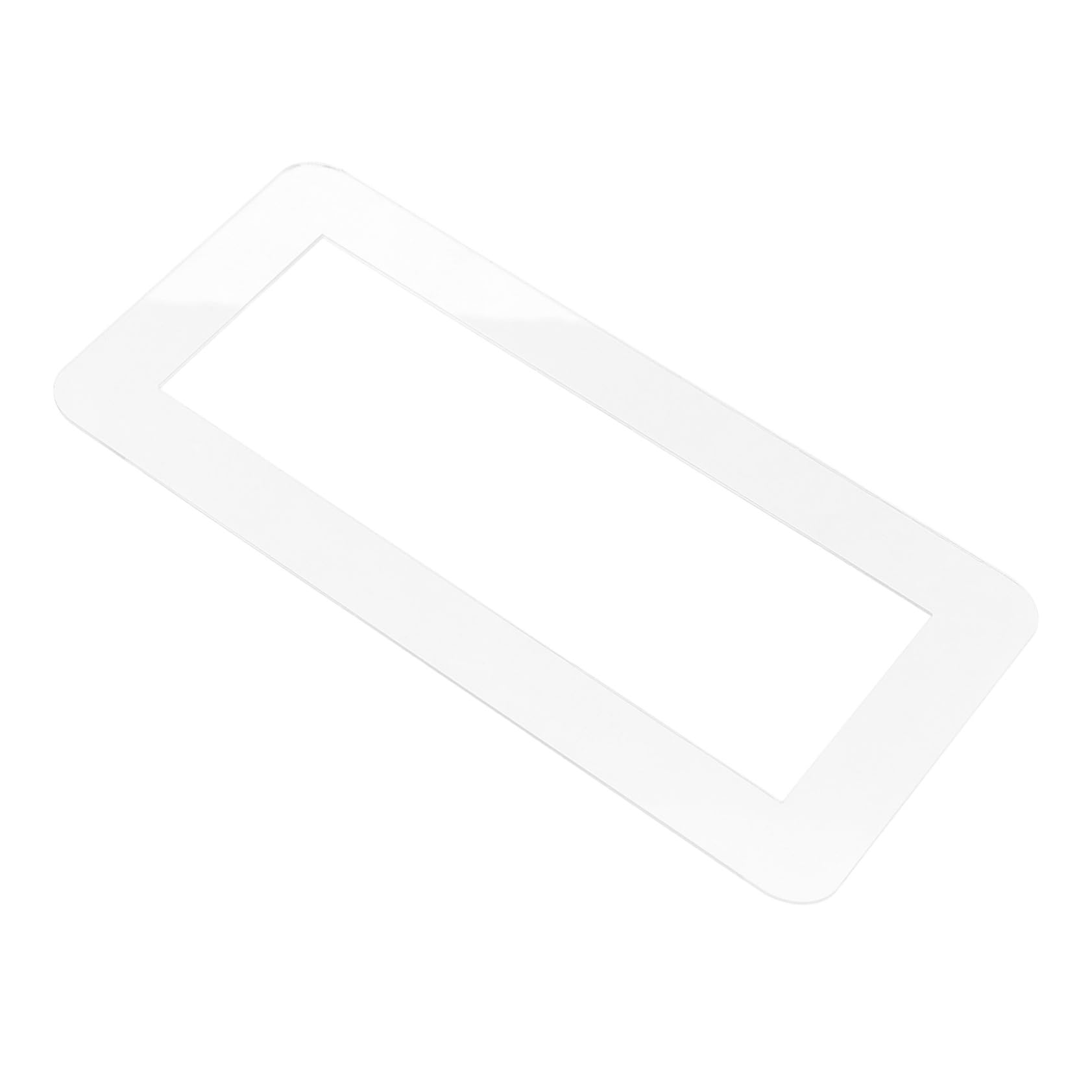 Cubierta protectora transparente sin tornillos para placa de pared de tres módulos acrílica
