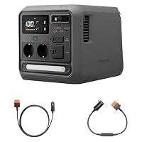 DJI Power 1000 Mini tragbare Powerstation, 1008-Wh-LFP-Akku, kompakte Größe, maximale Ausgangsleistung 1000 W, Fahrzeugstrom, SDC-zu-Kfz-Ladestecker-Kabel (12 V), Camping, Roadtrips – Ansicht 1