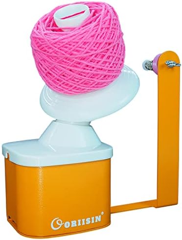 ORIISIN Electric Yarn Ball Winder for Knitting and Crocheting, Automatic Yarn Baller Machine Yarn Roller Winder, Yarn Skein Winder Spinner for Yarn Winding