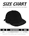 Croogo 6 Panel Dad Hat Short Brim Baseball Cap Fashion Trucker Style Hat Low Profile Sun Hat Soft Bill Hat Unisex,Black-GD29