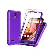 Mocotto for Hot Pepper Panca Phone Case with Tempered Glass Screen Protector,Slim Soft Silicone Full-Body Protective Cover (Hot Pepper Panca,Purple)